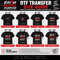 DTF TRANSFER SIZE GUIDE